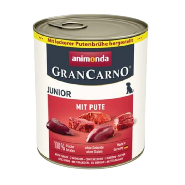 Animonda GranCarno® Junior krůtí srdíčka konzerva pro psy 6x800 g