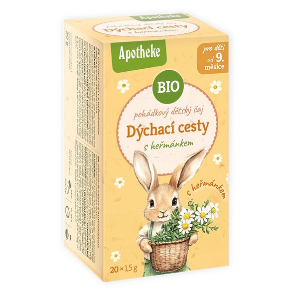 Apotheke Pohádka Dýchací cesty s heřmánkem BIO 9 m+ 20 sáčků