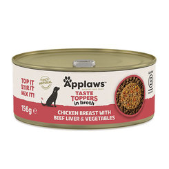 Applaws Dog Taste Toppers in Broth konzerva Chicken Liver Veg 156 g