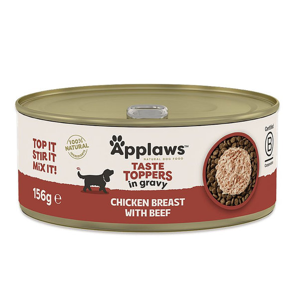 Applaws Dog Taste Toppers in Gravy konzerva Chicken with Beef 156 g