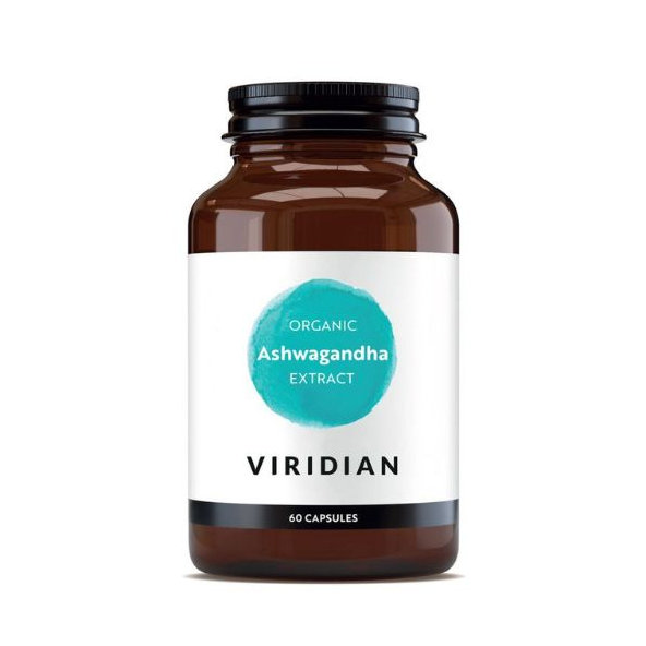 Viridian ashwagandha indický ženšen extrakt 60 kapslí