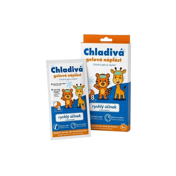 Astina Pharm Chladivá gelová náplast 4 × 11 cm 3 ks