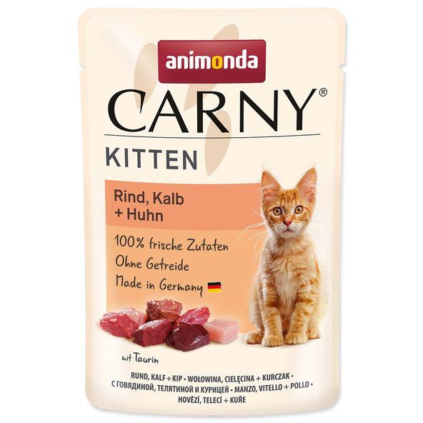 Animonda Carny Kitten hovězí telecí a kuře 85 g