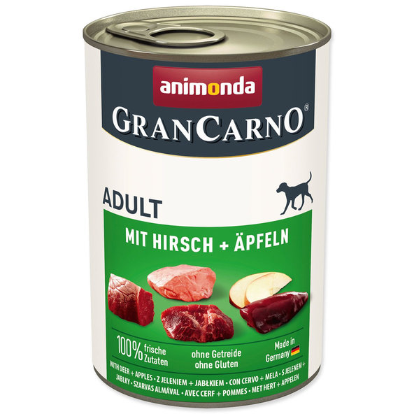 Animonda GranCarno® Adult konzerva pro psy jelen a jablka 400 g