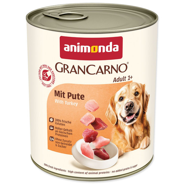 Animonda Gran Carno Adult konzerva s krůtím 800 g