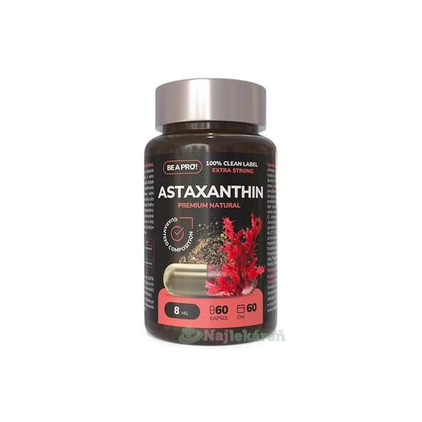 Be a Pro! Astaxanthin Premium Natural 60 kapslí