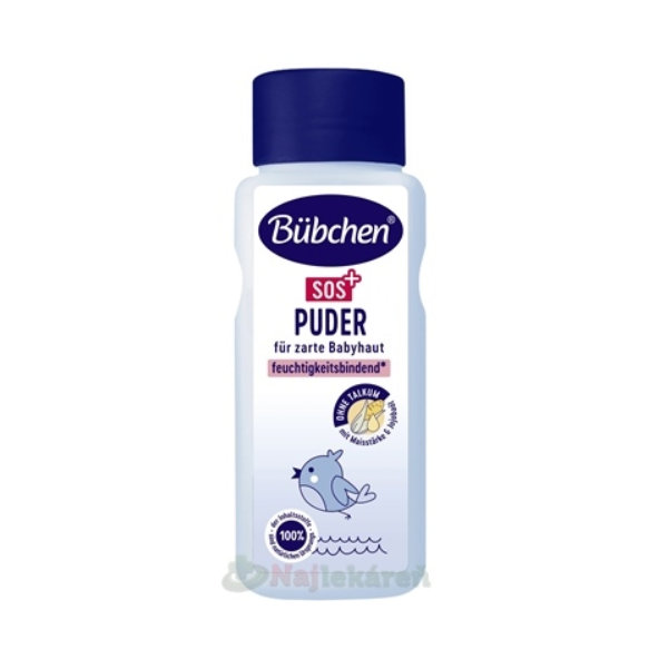 Bübchen SOS+ pudr s kukuřičným škrobem a jojobovým olejem 80 g