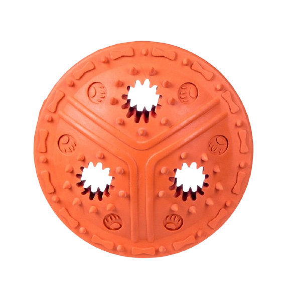 Barry King hračka pro psy disk na pamlsky oranžový 11 cm