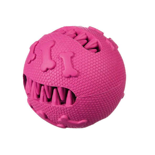 Barry King hračka pro psy dentální míč na pamlsky růžový 7,5 cm
