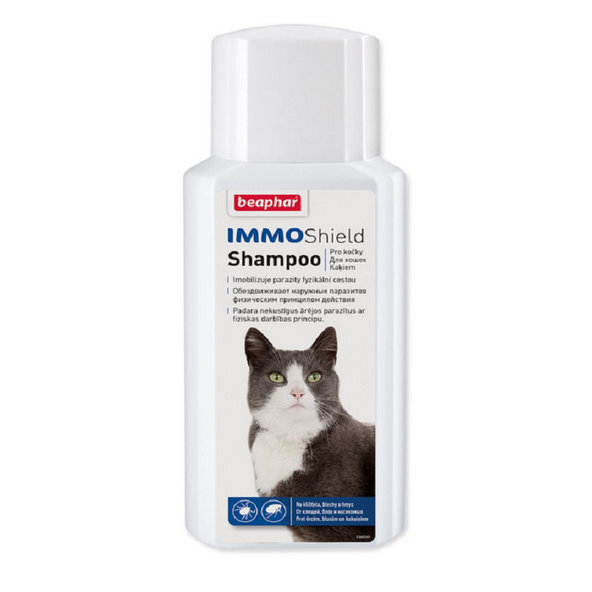 Beaphar Immo Shield CAT antiparazitní šampon pro kočky 200 ml