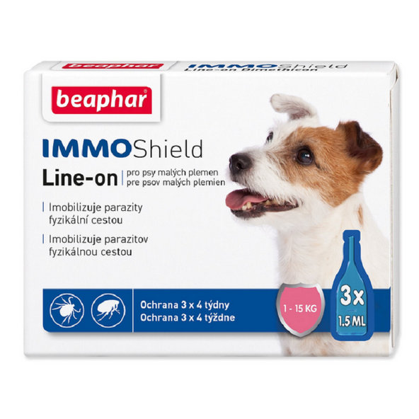 Beaphar Line-On IMMO Shield S antiparazitní pipeta pro psy 3x1,5 ml