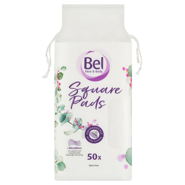 Bel Face & Body odličovací tampóny čtvercové 50 ks