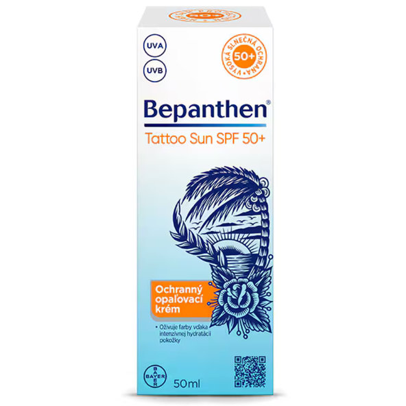 Bepanthen Tattoo Sun SPF 50+ opalovací krém 50 ml