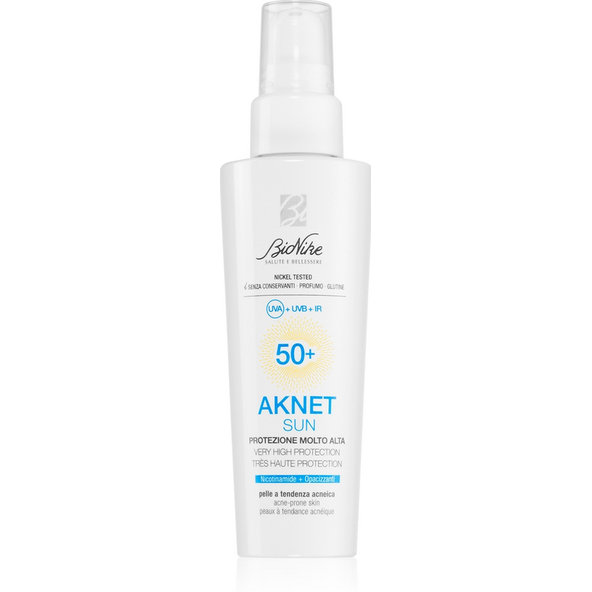 BioNike Aknet Sun SPF50+ opalovací krém pro pleť s akné 50 ml