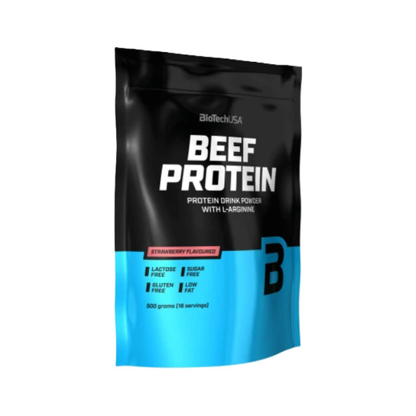 BioTech USA Beef Protein jahoda 500 g