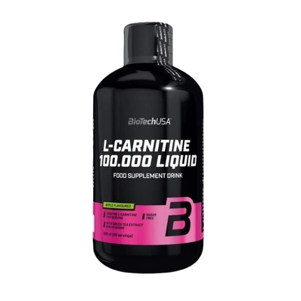 BioTech USA L-Carnitine 100.000 Liquid Jablko 500 ml