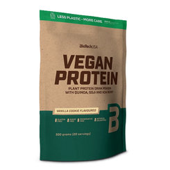 BioTech USA Vegan Protein vanilkový koláč 500 g