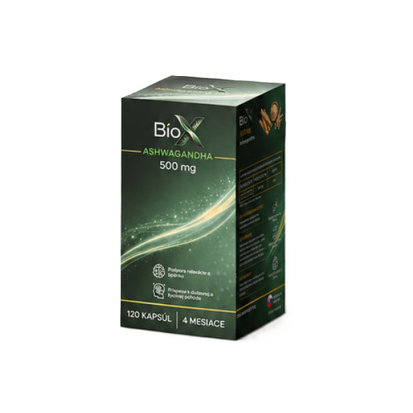BioX ASHWAGANDA 500 mg 120 kapslí