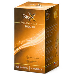 BioX VITAMÍN D3 2000 UI 120 kapslí
