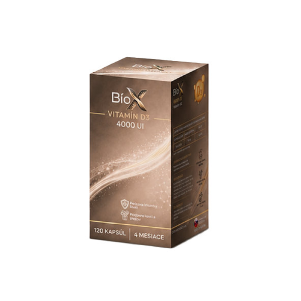 BioX VITAMÍN D3 4000 UI 120 kapslí