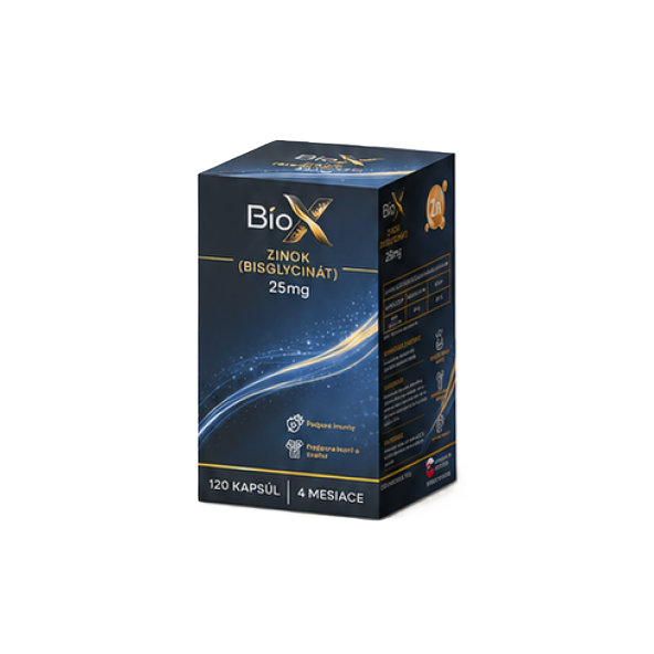 BioX ZINOK (BISGLYCINÁT) 25 mg 120 kapslí