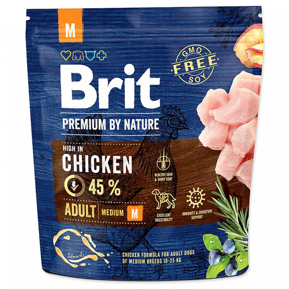 Brit Nature Dog Adult M krmivo 1 kg