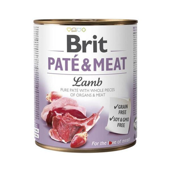 Brit Paté & Meat Lamb konzervy s jehněčím pro psy 6×800 g