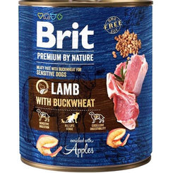 Brit Premium by Nature Dog konzerva Lamb with Buckwheat 6×800 g