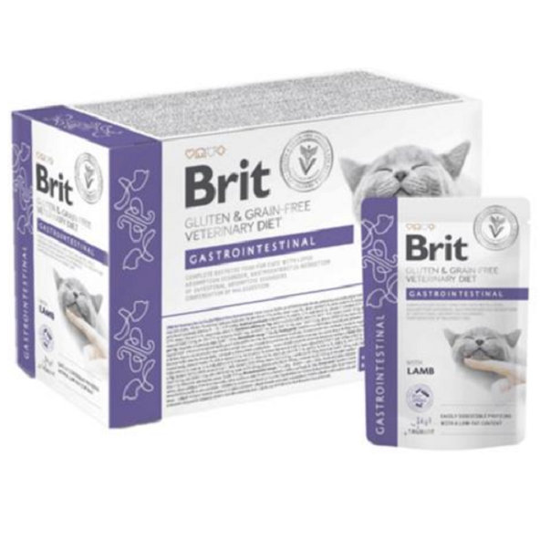 Brit VD Gluten & Grain Free Cat kapsičky Gastrointestinal 12×85 g