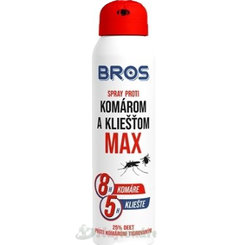 BROS sprej proti komárům a klíšťatům MAX 90 ml