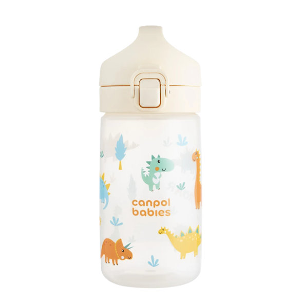 Canpol Babies dětská láhev Junior krémová 400 ml