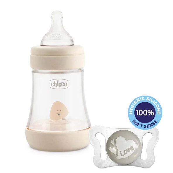 Chicco Perfect 5 silikon láhev 150 ml + Physio Micro dudlík