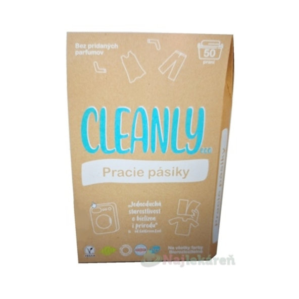 CleanlyEco Prací pásky bez parfemace 50 praní 50 ks
