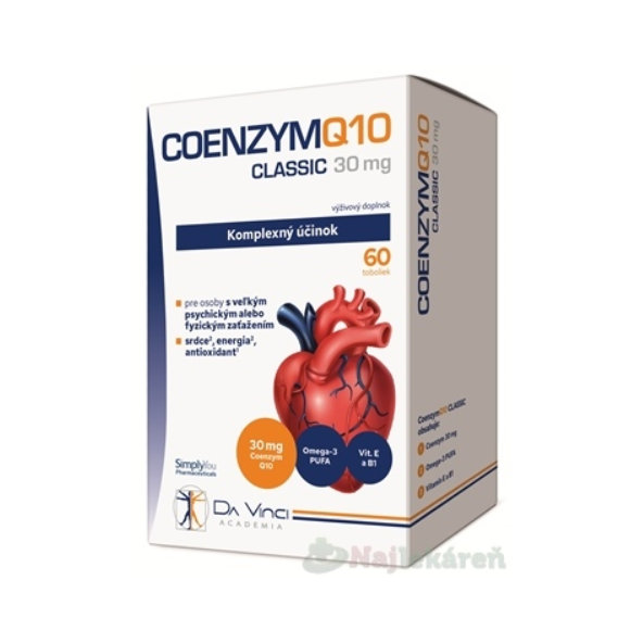 COENZYM Q10 Classic 30 mg Da Vinci 60 kapslí