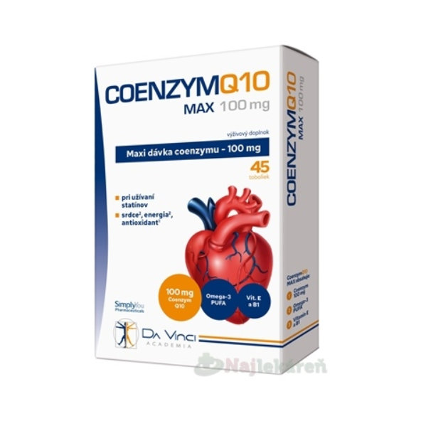 COENZYM Q10 Max 100 mg Da Vinci 45 kapslí