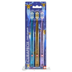 Curaprox CS 5460 Ultrasoft Reindeer edice zubní kartáček 3 ks
