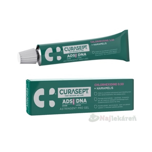 Curasept ADS DNA Astringent Pro gel 0,50 % + hamamel 30 ml