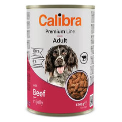 Calibra Premium Dog Adult hovězí konzerva 1240 g