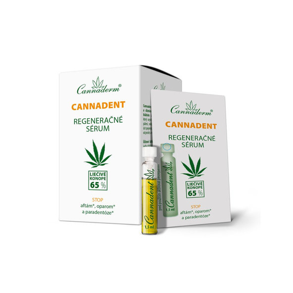 Cannaderm Cannadent regenerační sérum na afty a opary 10x1,5 ml