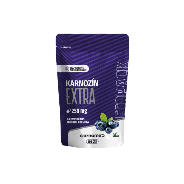 CarnoMed Karnozin Extra 250 mg Ecopack 180 kapslí