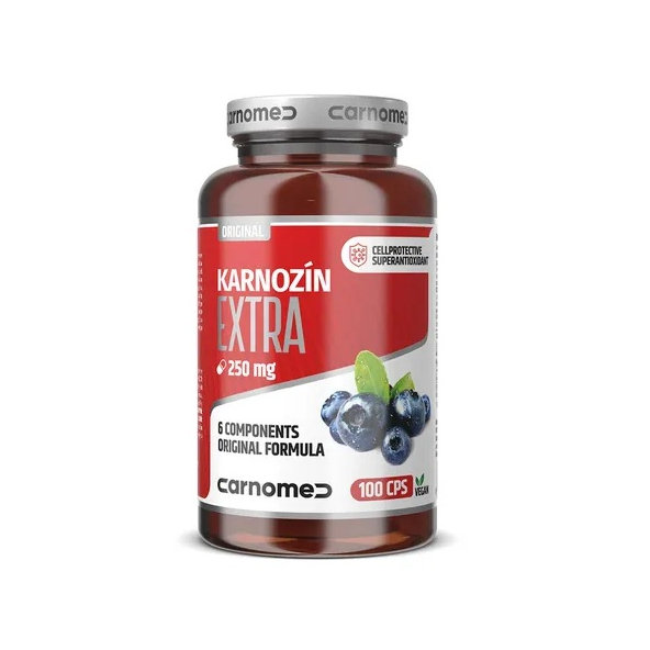 CarnoMed Karnozin Extra Pure Strong 100 kapslí