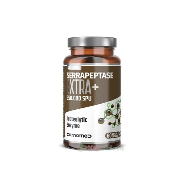 CarnoMed SERRAPEPTASE EXTRA+ 250000 SPU 60 kapslí