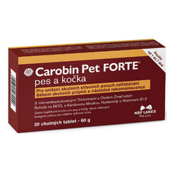 Carobin Pet Forte tablety na podporu střevní absorpce pro psy a kočky 30 tablet