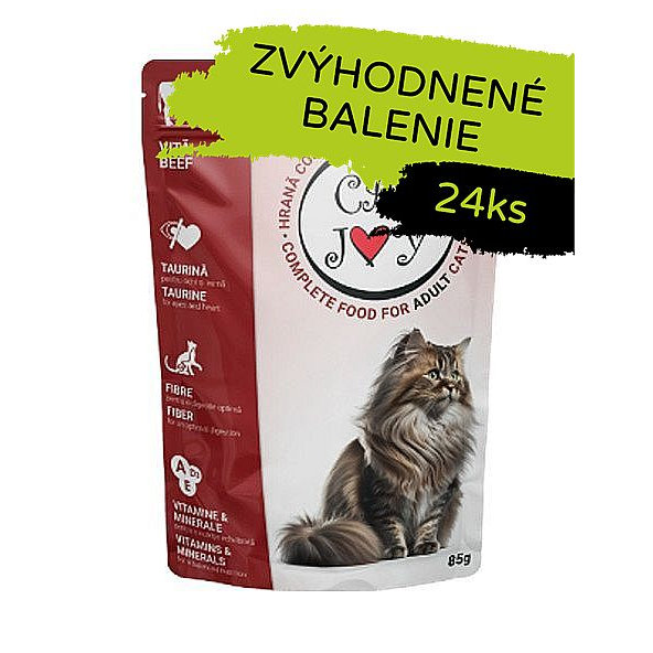Cat Joy kapsička Beef 24 x 85 g