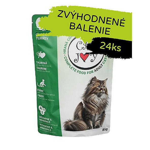 Cat Joy kapsička Turkey 24 x 85 g