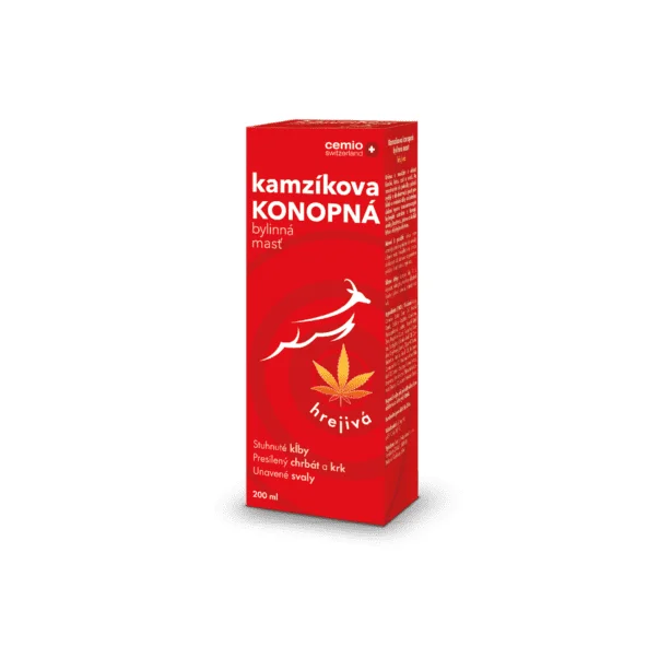 Cemio Kamzíkova konopná mast hřejivá 200 ml