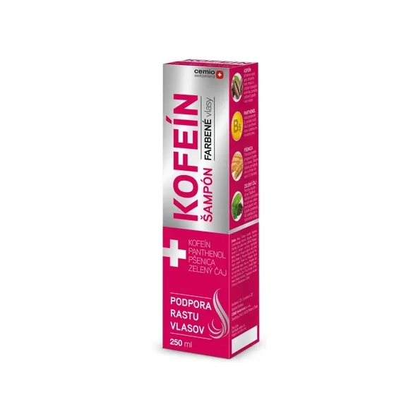 Cemio Kofein šampon na barvené vlasy a podporu růstu 250 ml