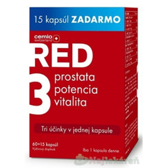 Cemio RED3 60+15 kapslí zdarma