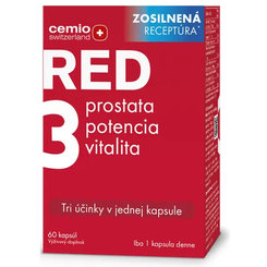 Cemio Red3 prostata, potence, vitalita 60 kapslí