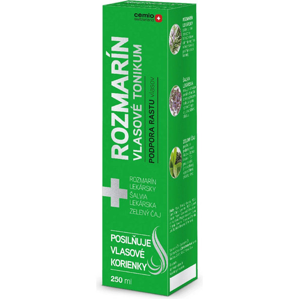 Cemio Rozmarýn vlasové tonikum podpora růstu vlasů 250 ml